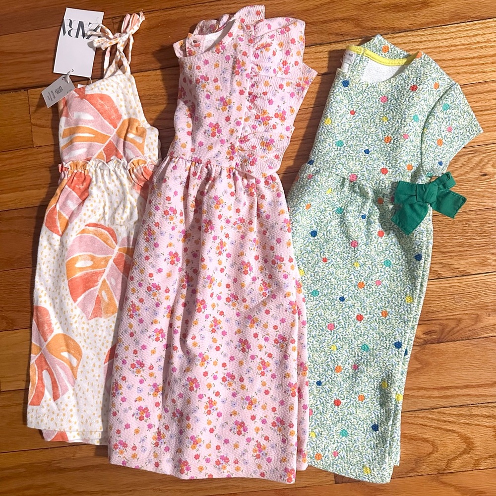 🌸🌸 ZARA girls size 4-5Y dresses bundle NWT 🌸🌸